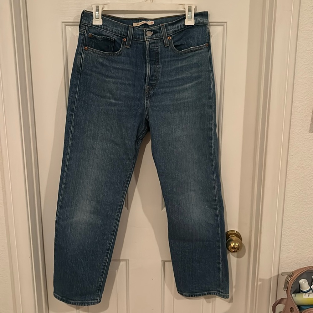 Black Levi Wedgie Straight Jean
